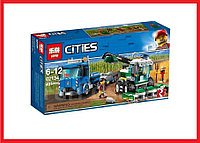 11223 Конструктор Lepin City "Транспортировщик для комбайнов" 401 деталь, аналог Lego City (Лего Сити) 60223