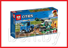 11223 Конструктор Lepin City "Транспортировщик для комбайнов" 401 деталь, аналог Lego City (Лего Сити) 60223