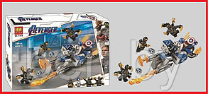 11258 Конструктор Bela Avengers "Капитан Америка: Атака Аутрайдеров" 191 деталь, аналог Lego Avengers 76123