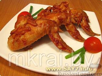 Крылышки "Аппетитные для гриля" п/ф кусковой из мяса птицы быстрого приготовления в красном маринаде
