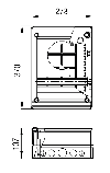 69031/69031П - Корпус щитка квартирного для о/п на 12 модулей с дверцей, фото 5