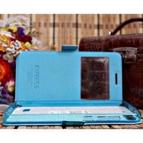 Чехол для Nokia Lumia 550 книга с окошком Experts, голубой, фото 2