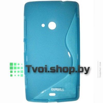 Чехол для Nokia Lumia 625 силикон TPU Case, голубой, фото 2