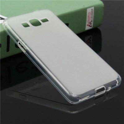 Чехол для Samsung Galaxy A7 (A700F) матовый силикон TPU Case, прозрачный