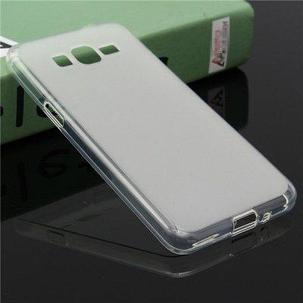 Чехол для Samsung Galaxy A7 (A700F) матовый силикон TPU Case, прозрачный, фото 2