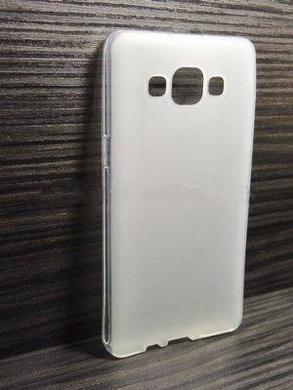 Чехол для Samsung Galaxy A7 (A700F) матовый силикон TPU Case, прозрачный, фото 2