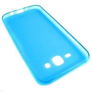 Чехол для Samsung Galaxy J1 (J100H) матовый силикон, голубой, фото 2