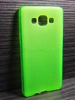 Чехол для Samsung Galaxy J1 (J100H) матовый силикон, зеленый