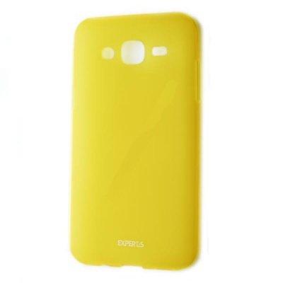 Чехол для Samsung Galaxy J7 (J700H) матовый силикон Experts TPU Case, желтый