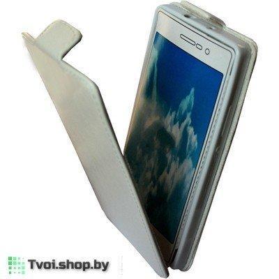 Чехол для Sony Xperia C3 блокнот Experts Slim Flip Case LS, белый, фото 2