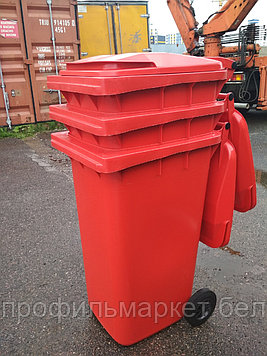 Немецкий мусорный контейнер ESE 240 л красный. Цена с НДС. Работаем с юр.и физ. лицами.