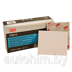 3M 03809 Абразивная губка Softback Superfine, Fine, размер 115мм х 140мм