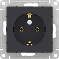 ATN001043 ATLASDESIGN РОЗЕТКА с заземлением, 16А, механизм, КАРБОН