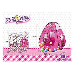 Игровая палатка Hello Kitty с шариками (60 шт) 1019C
