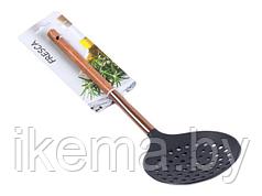 ШУМОВКА пластмассовая термостойкая с деревянной ручкой 34 см (арт. 686242-285, код 176922)