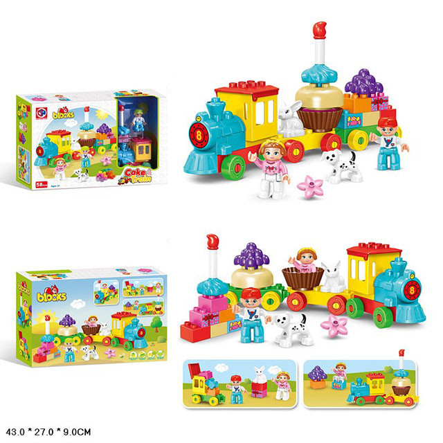 Конструктор Cake Train 58 крупных деталей DK TOYS 188-282