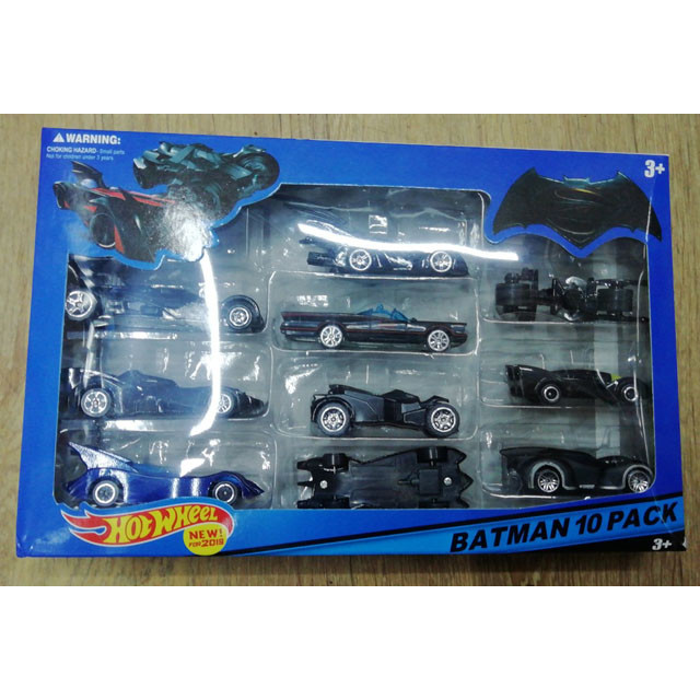 Набор 10 машинок Хот Вил Бэтмен (Batman Hot Wheel) - фото 3 - id-p102820188