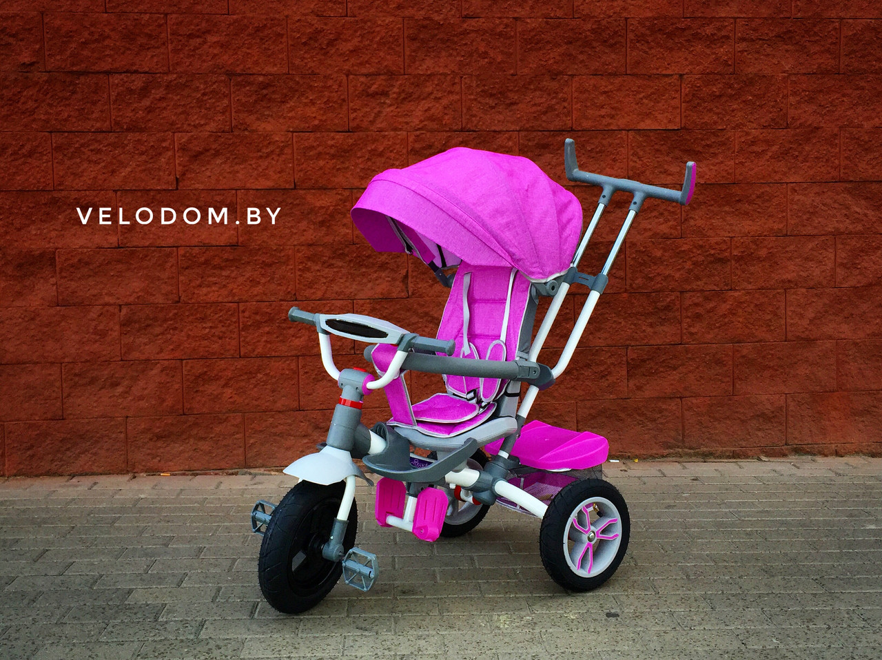 Велосипед детский Трехколесный велосипед Starbaby розовый - фото 1 - id-p102824880