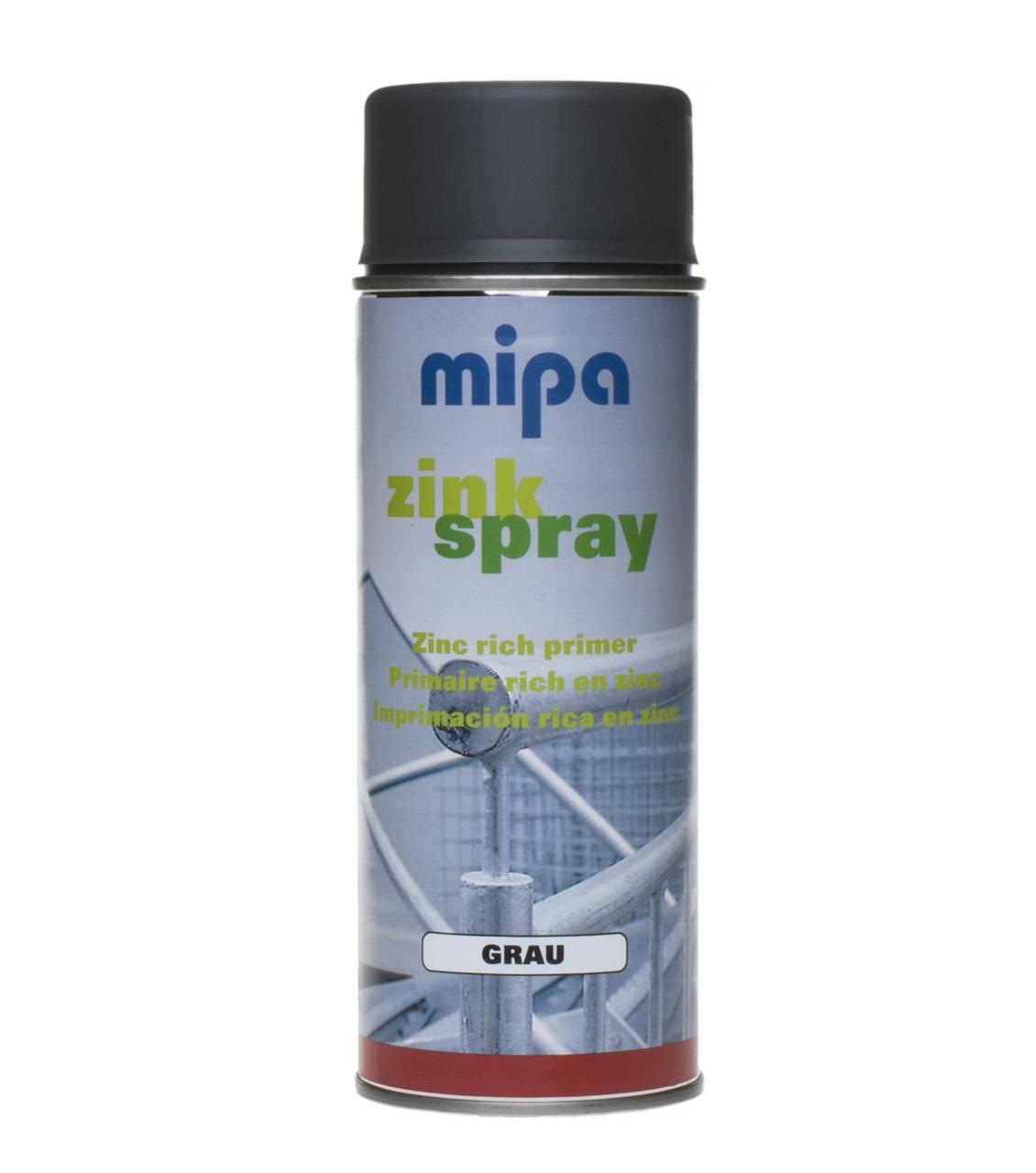 MIPA 213460000 Zink-Spray Цинк серый аэрозоль 400мл - фото 1 - id-p102830157