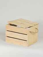 Ящик деревянный с крышкой и ручками
