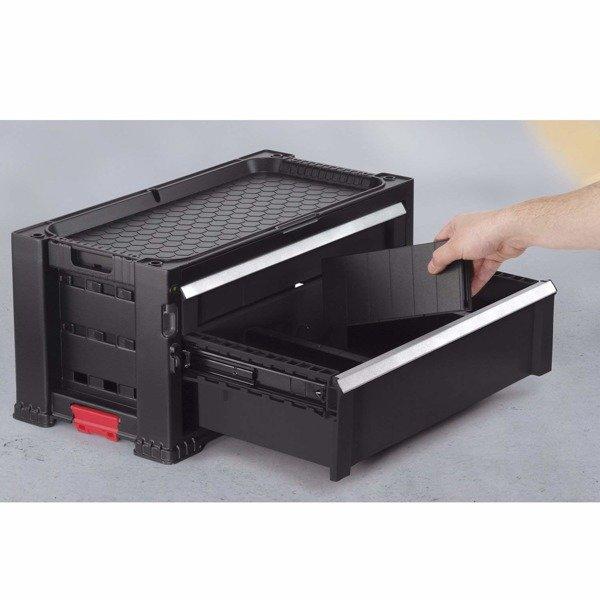 Модуль к комоду 2 DRAWERS PLAS.SLIDE -BLACK EuroPro - фото 3 - id-p100896994