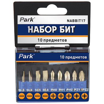 NABBIT17 (10 предм.) Набор бит PARK