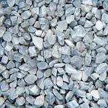 Мраморный щебень серый, натуральная каменная крошка фр. 10-20 мм, крошка мраморная 1 тонна МКР (ОПТ), фото 2