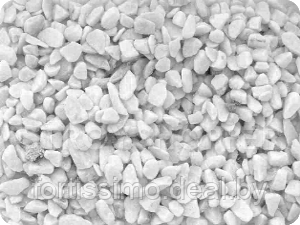 Щебень мраморный белый, крошка мраморная ,мрамор белый,1 тонна МКР фр 5-10 мм,(ОПТ) - фото 1 - id-p1959762