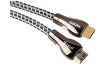 HDMI v1.4, Gold-plated, 2м капрон Кабель HDMI INTRO - фото 1 - id-p76342172