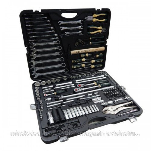 Набор инструментов 180 пр. 1/4", 3/8", 1/2", (6-гран), 4-32мм Rock FORCE 41802-5