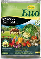 Удобрение сухое Фаско БИО Конский Компост органоминеральное граннулированное 12кг