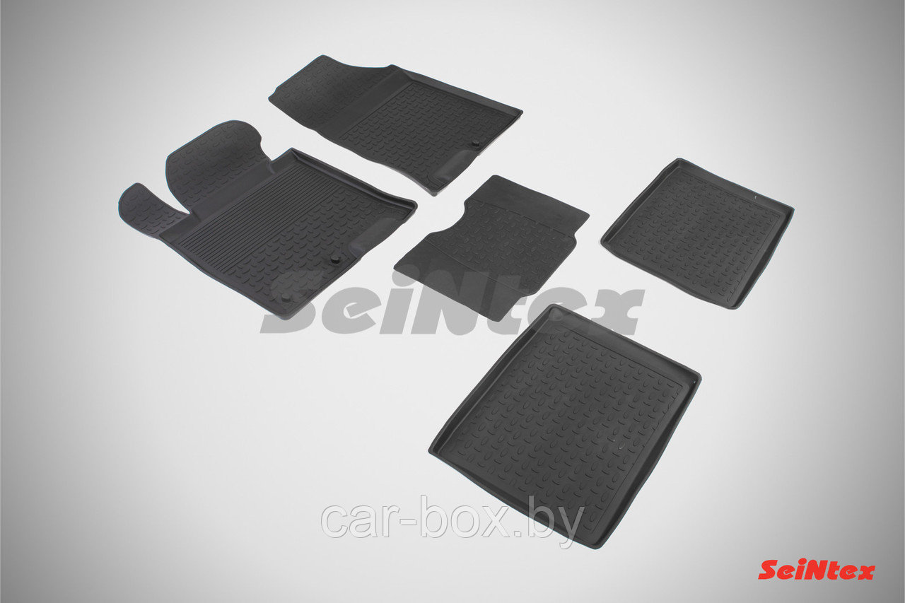 Резиновые коврики с высоким бортом для Hyundai i40 2012-н.в. - фото 1 - id-p103015504