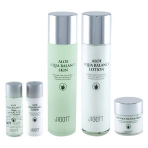 Набор увлажняющей косметики с алое Jigott Aloe Aqua Balance Skin Care Set, фото 2