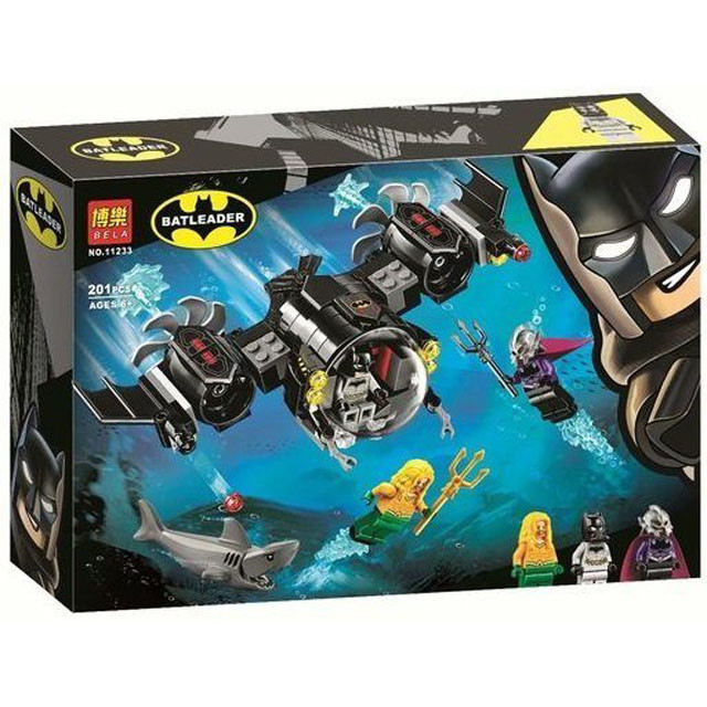 Конструктор Bela 11233 Super Heroes Подводный бой Бэтмена (аналог Lego DC Super Heroes 76116) 201 деталь 