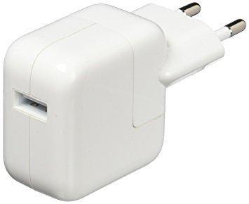 Зарядное устройство сетевое с USB входом для iPad, iPhone, iPod оригинальное Apple A1401 (2400 мА.)