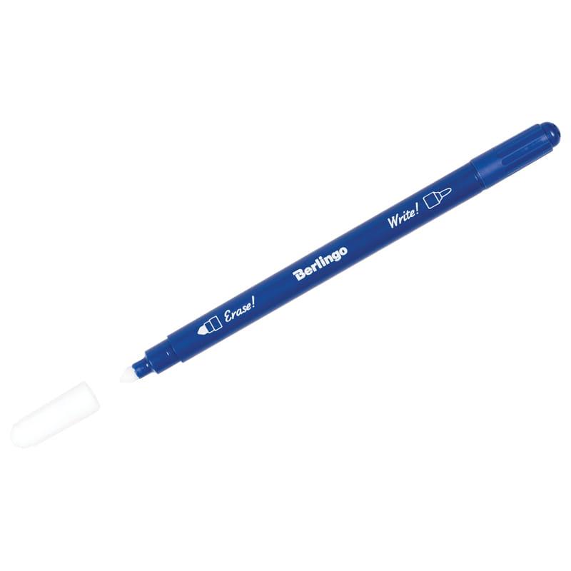 Ручка Berlingo "Пиши-стирай" 1 мм, двухсторонняя синяя - фото 1 - id-p103037725