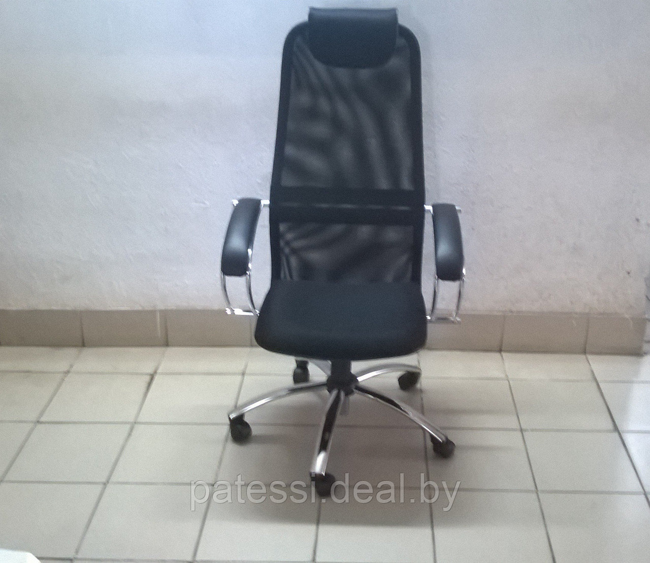 Кресло Bk-8 chrome черный