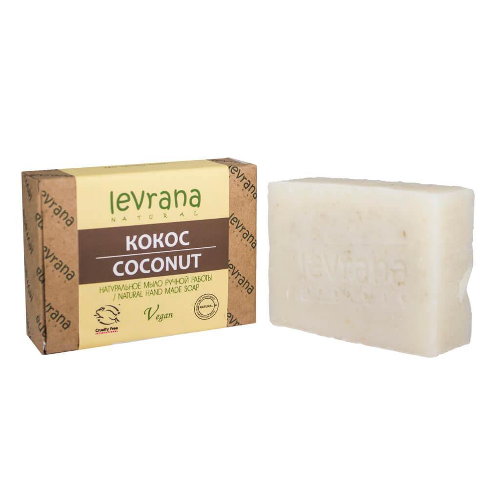 Мыло ручной работы Кокос, Levrana, 100 гр