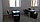 Набор офисной мебели со стульями, цвет венге, фото 4