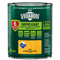 Импрегнат VIDARON защитно-декоративный 0,7л V16 Антрацит серый