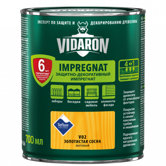 Импрегнат VIDARON защитно-декоративный 0,7л V16 Антрацит серый - фото 1 - id-p103080131