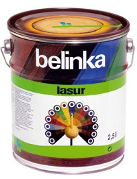 Belinka Lasur  5л Декоративное лазурное покрытие для защиты древесины 5л.Цвет белый