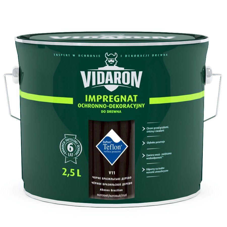 Импрегнат VIDARON защитно-декоративный 2,5л V16 Антрацит серый
