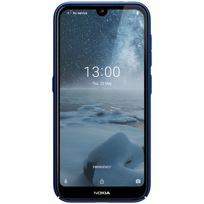 Пластиковый чехол с подставкой Nillkin Super Frosted Shield Темно-Синий для Nokia 4.2 - фото 2 - id-p102571981