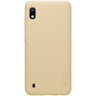 Пластиковый чехол с подставкой Nillkin Super Frosted Shield Золотой для Samsung Galaxy A10 - фото 1 - id-p102571987