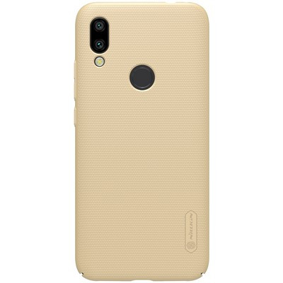 Пластиковый чехол с подставкой Nillkin Super Frosted Shield Золотой для Xiaomi Redmi 7 - фото 1 - id-p102572007