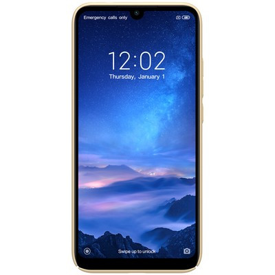 Пластиковый чехол с подставкой Nillkin Super Frosted Shield Золотой для Xiaomi Redmi 7 - фото 2 - id-p102572007