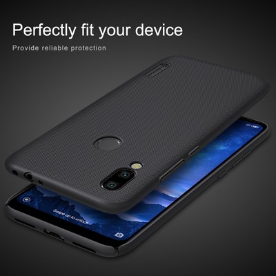 Пластиковый чехол с подставкой Nillkin Super Frosted Shield Золотой для Xiaomi Redmi 7 - фото 4 - id-p102572007