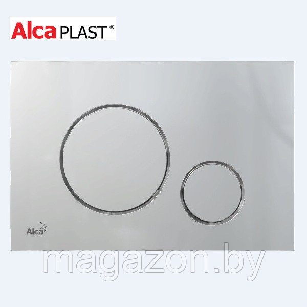 Alcaplast М672 THIN Кнопка для инсталляции хром-мат, тонкая - фото 1 - id-p103118520
