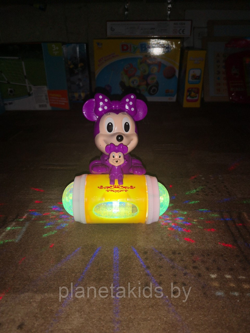 Музыкальная игрушка Мини Маус (Mickey) с подсветкой (едет вперед), арт.6638-3 - фото 2 - id-p103118615